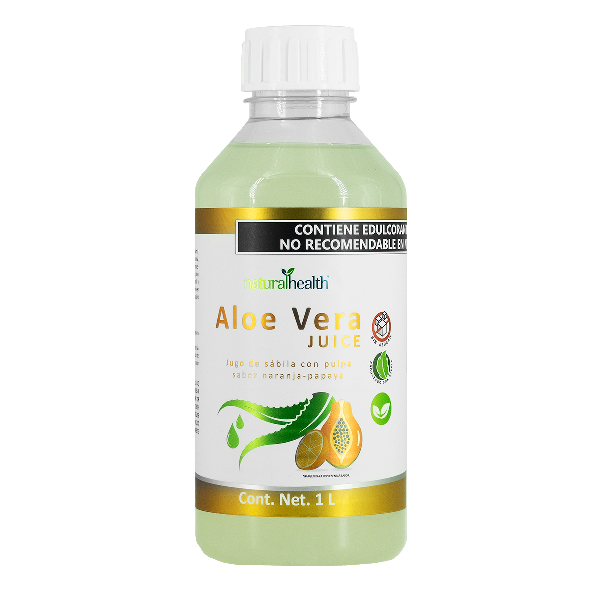 Aloe Vera Juice Naranja-Papaya | Concentrado de pulpa de aloe vera