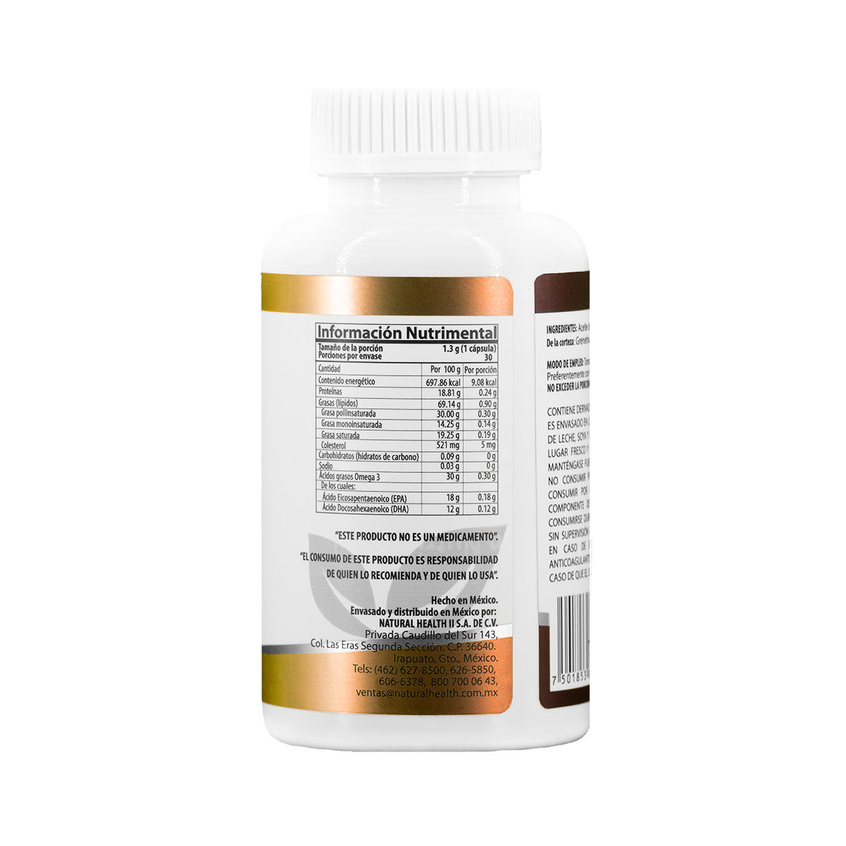 Aceite de Pescado | EPA 180 mg y DHA 120 mg